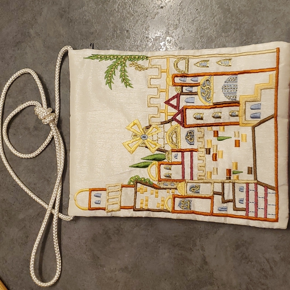 Yair Emanuel Embroidered Handbag